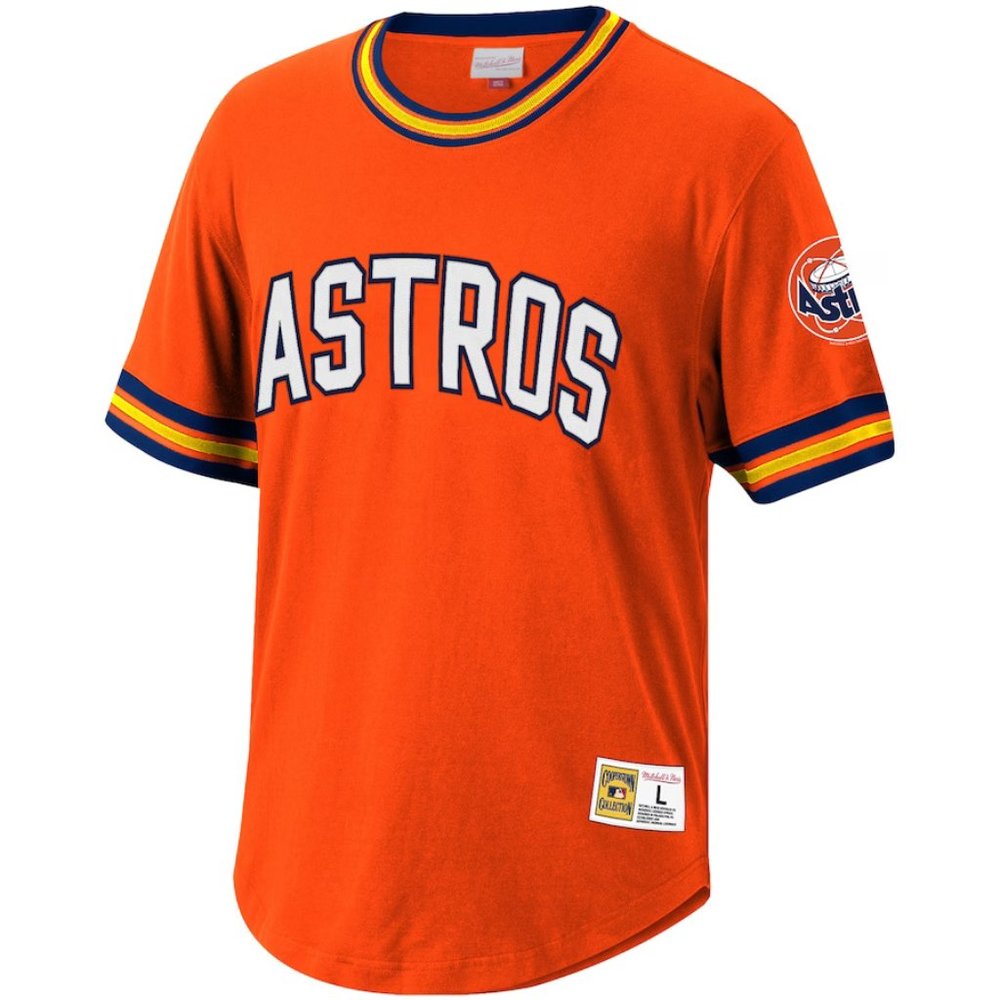 Mitchell & Ness MLB Wild Pitch Top Astros Orange LG
